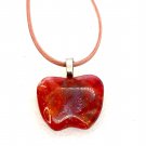 Apple Pendant Hand Painted Teachers Birthday Mother Valentines Gift Pride Color