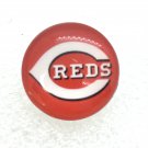 Baseball snap buttons 18mm Cincinnati Reds Gingersnap Noosa Magnolia Fast Shipping Team mem MLB