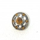 Rhinestone Mini snap button Gold flower crystal 12mm ginger snap Jewelry Fast Shipping Rhinestone Mini snap button Gold flower crystal 12mm ginger snap Jewelry Fast Shipping