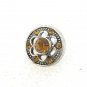 Rhinestone Mini snap button Gold flower crystal 12mm ginger snap Jewelry Fast Shipping