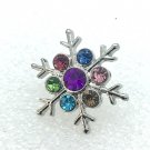 Snap 20mm  multiple color crystals star snowflake