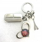 Handmade dome keychain heart charm Handmade dome keychain heart charm