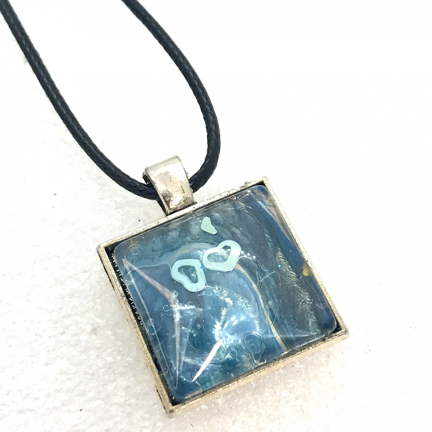 Pendant Hand Painted square 20mm