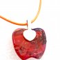 Apple Pendant Hand Painted Teachers Birthday Mother Valentines Gift Pride Color