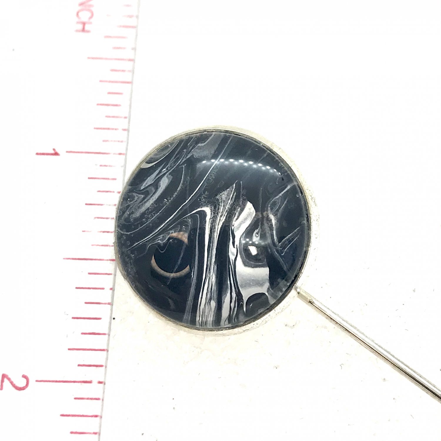 Brooch Pin 20mm long lapel Handmade