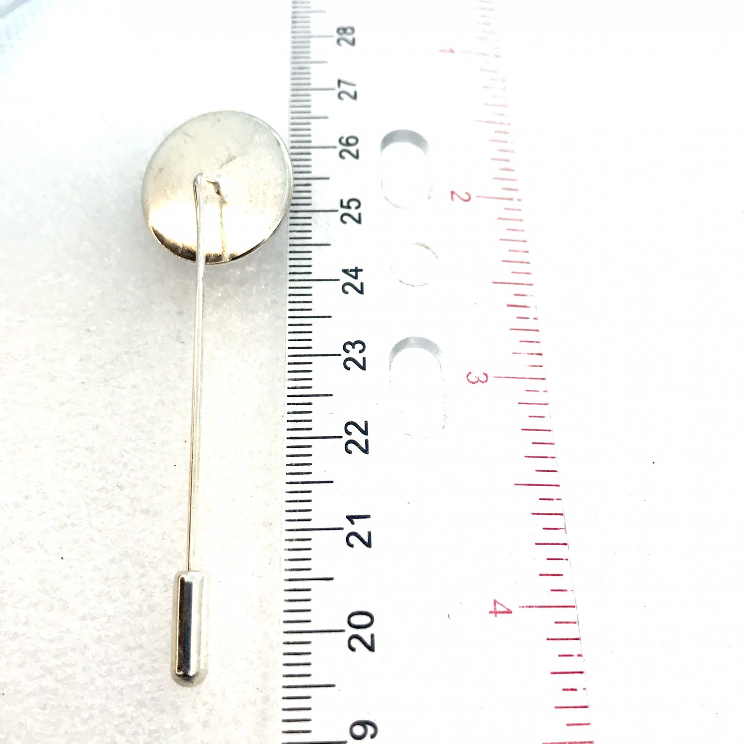 Brooch Pin 20mm long lapel Handmade