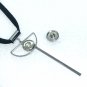 Geometrical Pendant HandPainted Mini 12mm Snap