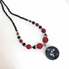 Beaded Pendant Necklace 18mm Snap Jewelry Stainless Steel Chain Fast Shipping