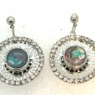Hand painted Snaps12mm Silver Rhinestones Studs Snap Earrings Stainless Steel Hand painted Snaps12mm Silver Rhinestones Studs Snap Earrings Stainless Steel