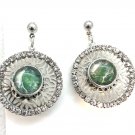 Hand painted Snaps12mm Silver Rhinestones Studs Snap Earrings Stainless Steel Hand painted Snaps12mm Silver Rhinestones Studs Snap Earrings Stainless Steel