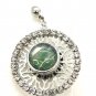 Hand painted Snaps12mm Silver Rhinestones Studs Snap Earrings Stainless Steel
