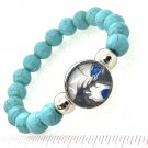TurquoiseColor bracelet Handpainted Gingersnaps 18-20mm Fast Shipping Great Gift