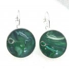 earrings hand painted 925 silver leverback