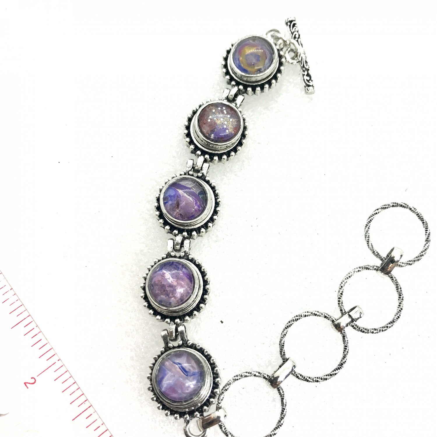 Bracelet 5x Mini Snap 12mm Adjustable Handcrafted Valentine Gift Fast Shipping