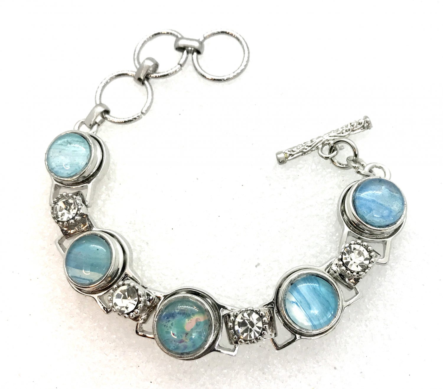 Bracelet 5x Mini Snap 12mm Adjustable Handcrafted Valentine Gift Fast Shipping