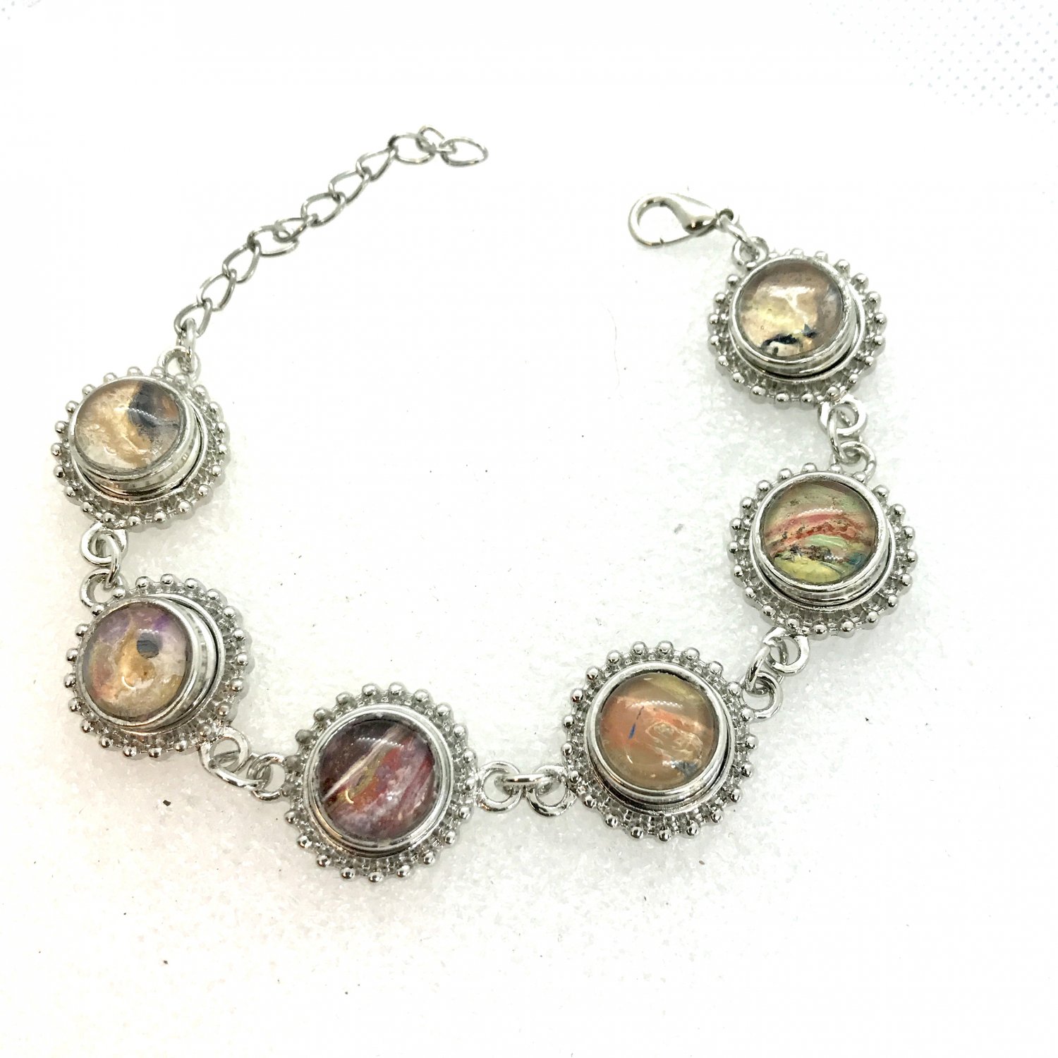 Bracelet 6x Mini Snap 12mm Adjustable Handcrafted Valentine Gift Fast Shipping