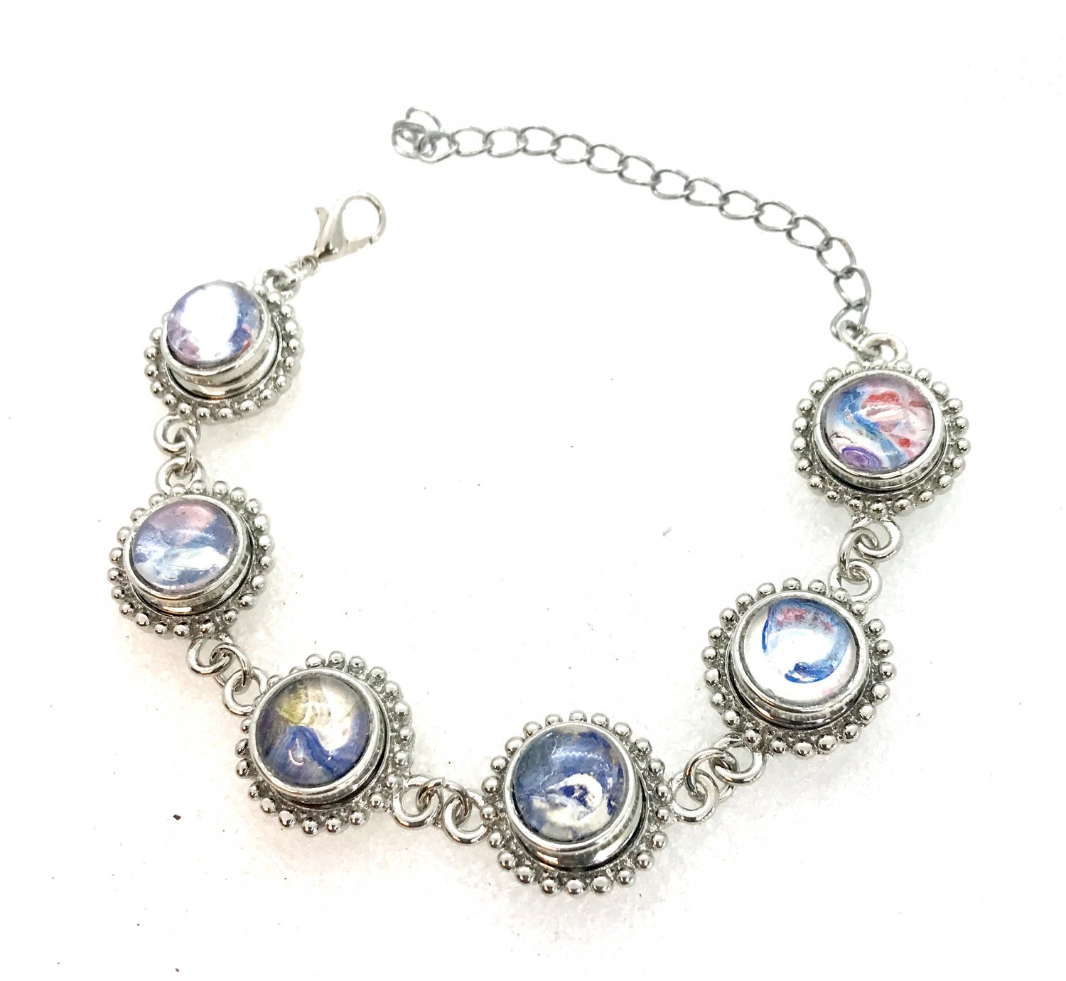 Bracelet 6x Mini Snap 12mm Adjustable Handcrafted Valentine Gift Fast Shipping