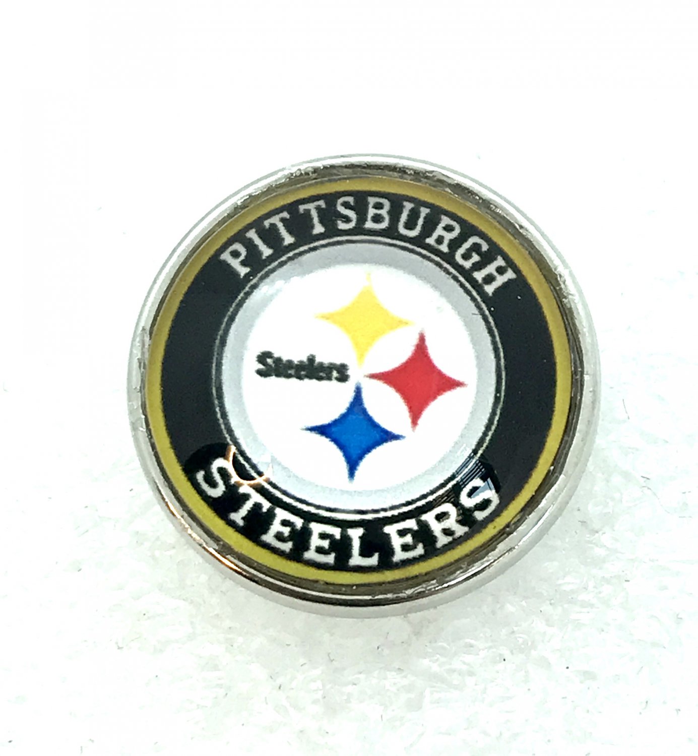 Pittsburgh Steelers football snap button 18mm fit ginger snap Jewelry ...