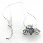 Bike Motorcycle Snap Pendant Hand Painted Mini 12mm Birthday Christmas Mothers Gift
