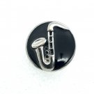 Snap 20mm  Saxophone black and silver