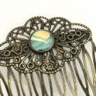 Bronze color comb Hair clip handmade dome 10mm  hairpin barrettes