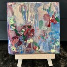 Abstract mini painting original Garden in bloom, Nature series’22
