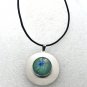 Handcrafted Round disc Pendant 20mm handmade Snap Necklace 18mm Snap Jewelry
