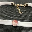 Velvet Choker Collar Punk Goth with handmade slider dome evil eye protector Velvet Choker Collar Punk Goth with handmade slider dome evil eye protector