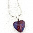 Heart Pendant Hand Painted  Gift small