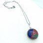 Tree of life round Pendant Hand Painted art Great Birthday Mother Valentines Gift