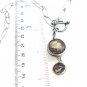 Necklace with 12mm globe dome and 20mm handmade Snap Jewelry Stainless Steel toggle SN20