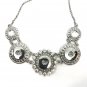 Elegant lady's Delicate 3-snap Charm Necklace Fit DIY 18MM Fashion Snap Charm
