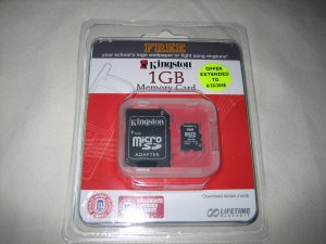 Kingston 1GB microSD Special Education Logo Edition Secure Digital Flash Card Reader - SDC/1GB-EDU