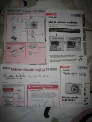 MANUALS POR POWERSHOT SD400 DIGITAL CAMERA DIAGRAMA