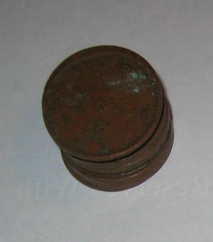 Copper Circulated Qing Dynasty "As Ten" Coin