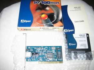 AOpen Fast Ethernet PCI Adapter 10/100 MbPS AON-325