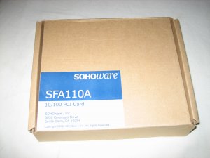 Brand New SOHOware Ethernet PCI Adapter 10/100 MbPS SFA110A