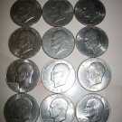 50 Circulated Ike Eisenhower Dollars USA 1971 1972 1974 1976(D) 1978