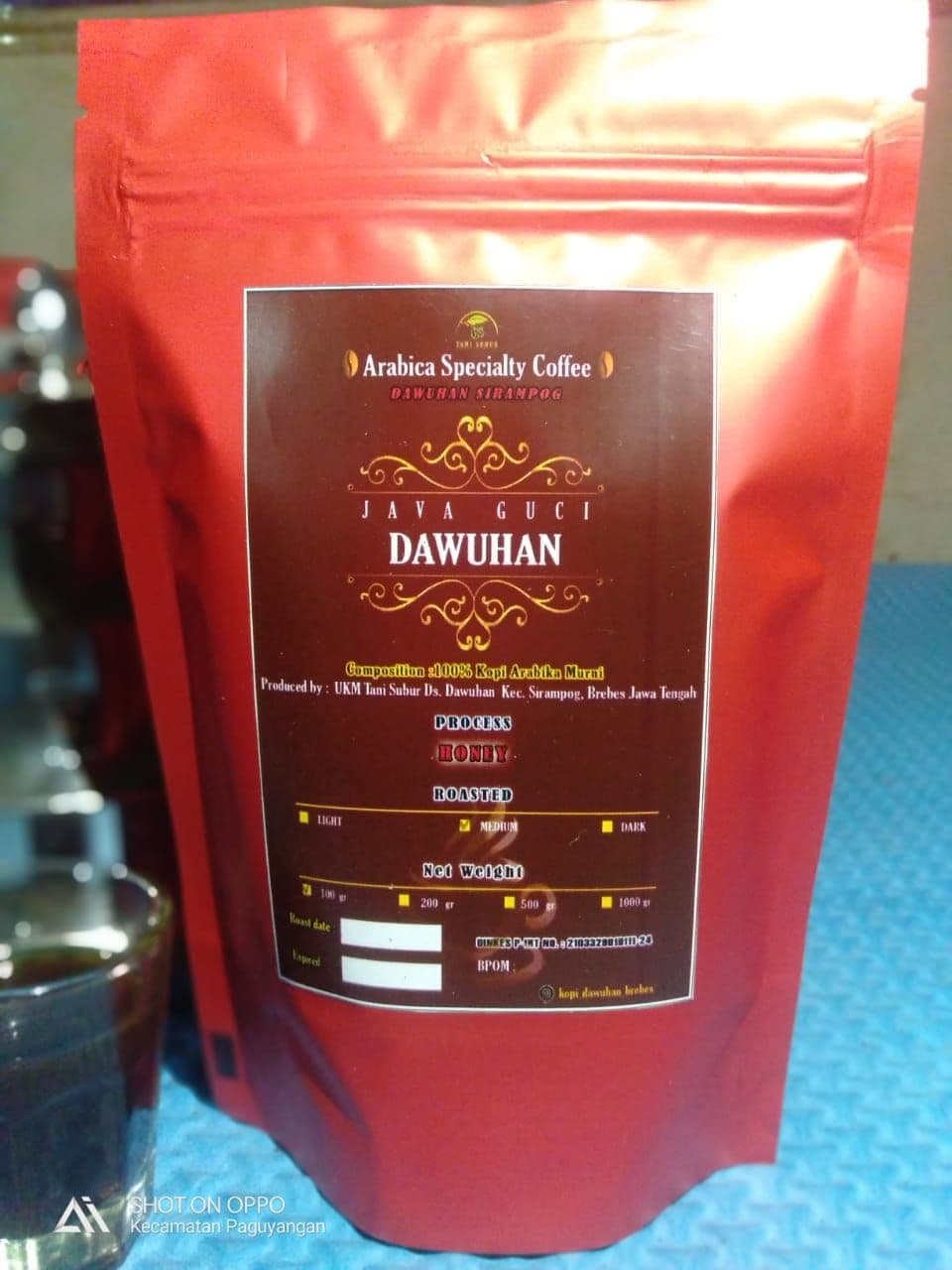 3x100grams Coffee DAWUHAN "Arabica Specialty Coffee" with Honey Process