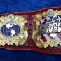 IWGP United States Championship Leather Belt Dual Plated Adult Size Replica 2mm
