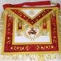 Hand embroidered masonic royal arch php past high priest apron with collar