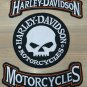 HARLEY ROCKERS WILLIE G. SKULL Jacket 3 pcs PATCH & motorcycle leather gloves