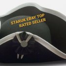 Deluxe Black Heavy Wool Pirates Felt Tricorn