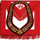 MASONIC COLLAR ROYAL ARCH + APRON FRINGE HAND EMBROIDERED DMR-300GR+APRON