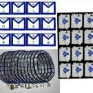Masonic Blue Lodge Officer Chain Collar Jewels Apron Gloves LOT of 12X4