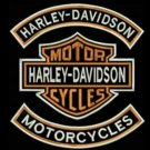 HARLEY DAVIDSON 30CM FULL EMBROIDERED SET IRON ON STAR BRAND