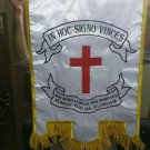 MEDIEVAL CRUSADER KNIGHTS TEMPLAR MASONIC HOLY LAND WAR BATTLE LODGE BANNER FLAG