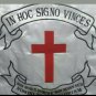 MEDIEVAL CRUSADER KNIGHTS TEMPLAR MASONIC HOLY LAND WAR BATTLE LODGE BANNER FLAG