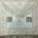 HE- MASONIC REGALIA PAST MASTER APRON WHITE - 01