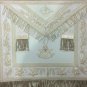 HE- MASONIC REGALIA PAST MASTER APRON WHITE - 01